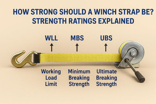 How strong should a winch strap be