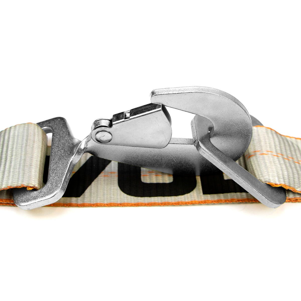 VULCAN Axle Tie Down Combo Strap with Snap Hook Ratchet - 2 Inch x 114 Inch - 4 Pack - Silver Series - 3,300 Pound Safe Working Load