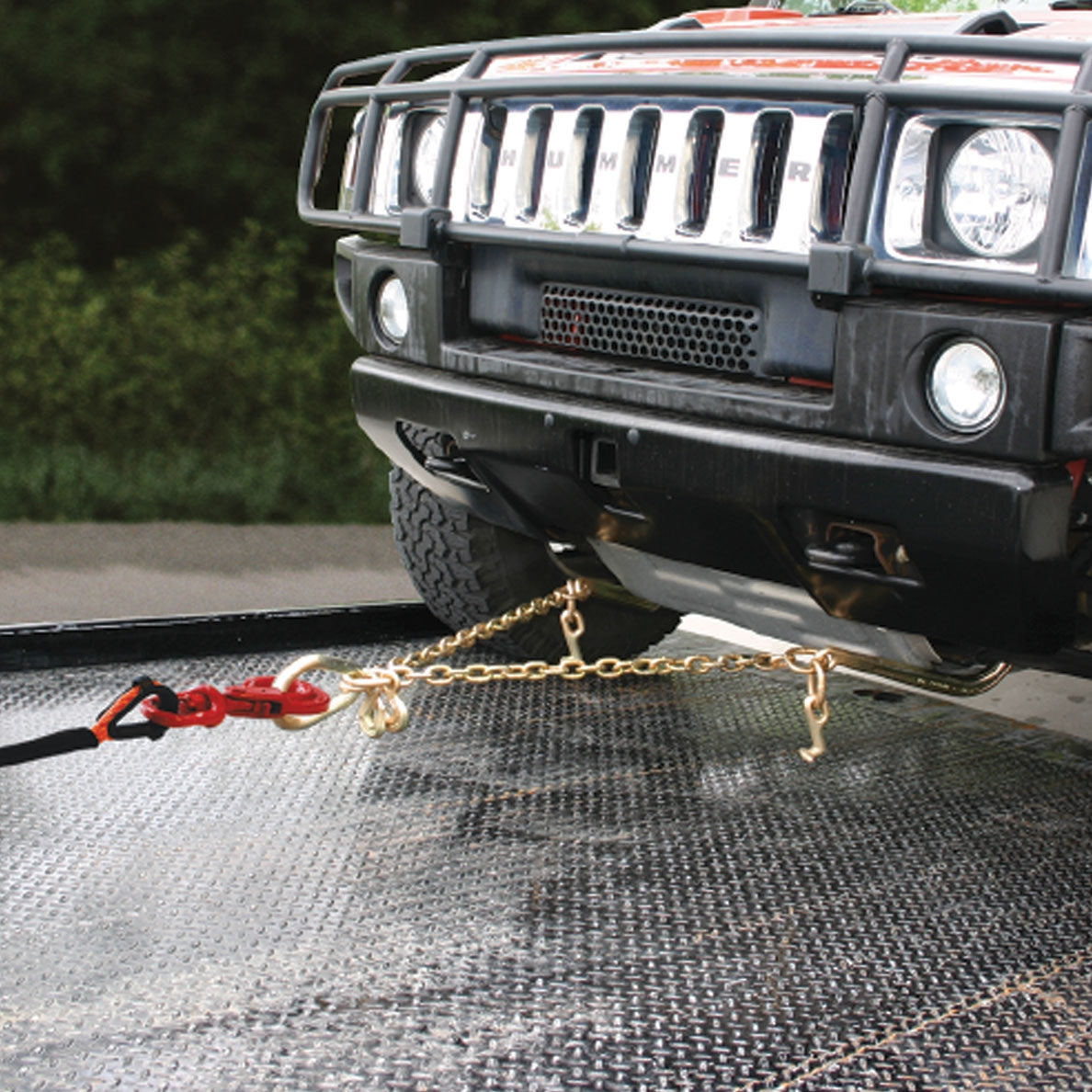 VULCAN Towing Chain Bridle - 15 Inch J Hooks - Grade 70 Chain - 47 Inches Long - 4,700 Pound Safe Working Load