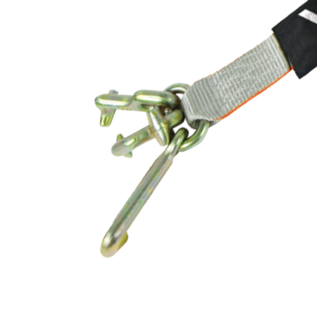 VULCAN Car Tie Down with RTJ Hook Cluster - Snap Hook - 96 Inch - 2 Pack - Silver Series - 3,300 Pound Safe Working Load