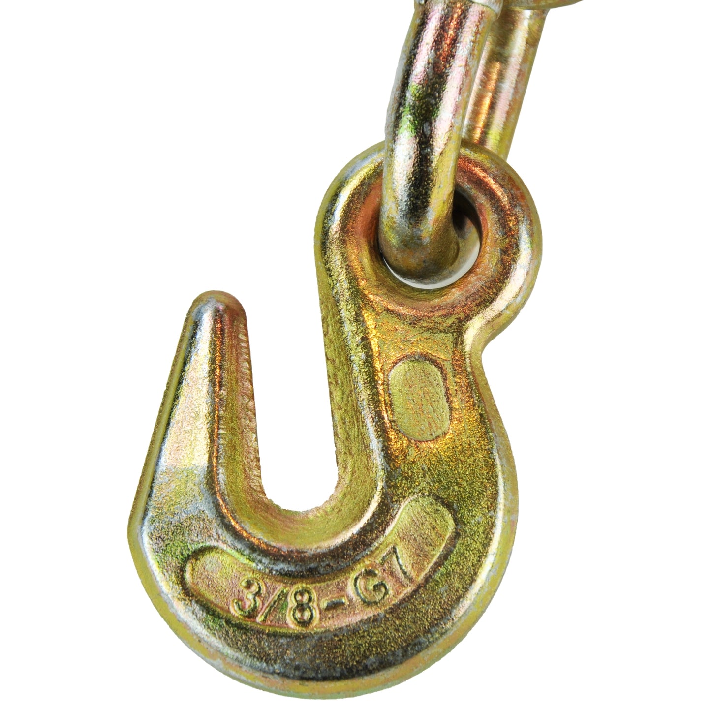 VULCAN Load Binder with 2 Grab Hooks - Ratchet Style - 7100 Pound Safe Working Load (Works with 5/16 Inch or 3/8 Inch Grade 70 and Grade 80 Chain)
