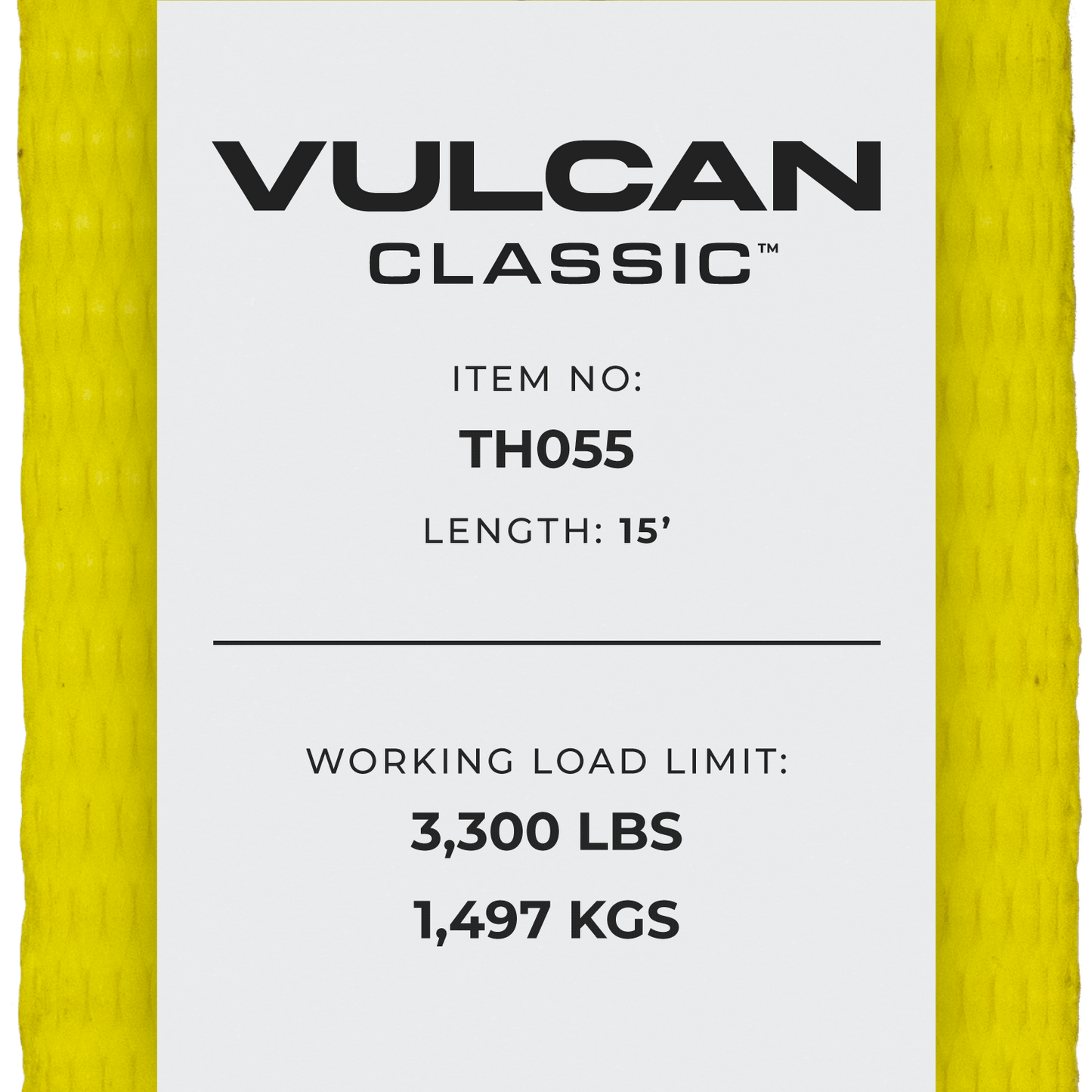 VULCAN 8-Point Roll Back Vehicle Tie Down Kit with Snap Hook on Strap Ends and Chain Tail on Ratchet Ends - Set of 4 - Classic Yellow