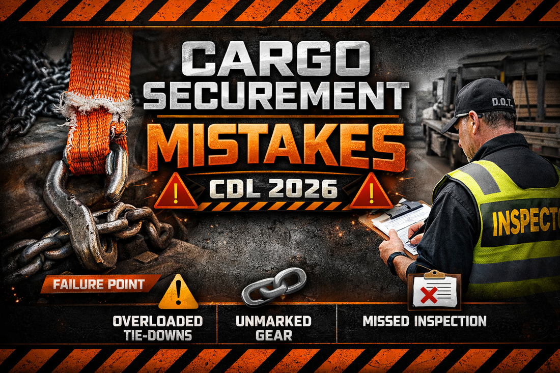 10 Cargo Securement Mistakes That Could Cost You Your CDL in 2026