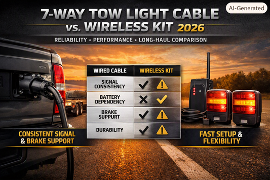 7-Way Tow Light Cable vs. Wireless Kit: Which Is More Reliable for Long-Haul Towing?
