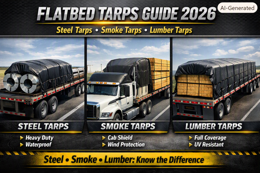 Flatbed Tarps Guide: Steel Tarps vs. Smoke Tarps vs. Lumber Tarps for Flatbed Operators