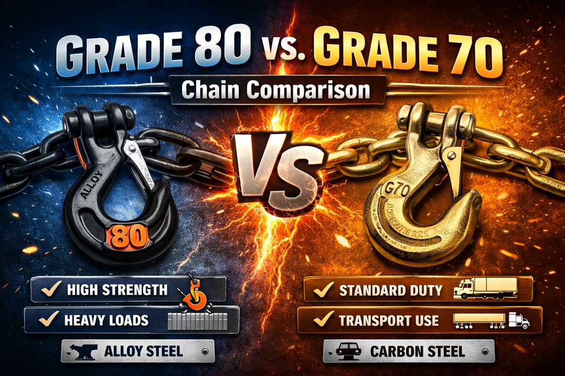 Grade 80 vs. Grade 70 Chain: Which Is Right for Your Cargo Securement?