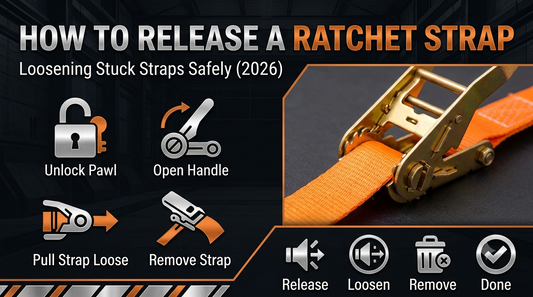 How to Release a Ratchet Tie Down: Loosening Stuck Straps Safely