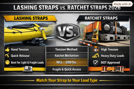 Lashing Straps Explained: When to Choose Them Over Ratchet Straps