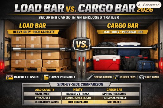 Load Bar vs. Cargo Bar: What Each Does and Which to Use in an Enclosed Trailer