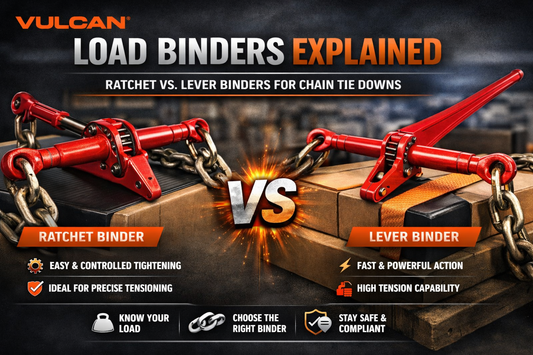 Load Binders Explained: Ratchet vs. Lever Binders for Chain Tie Downs