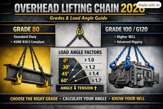 Overhead Lifting Chain: What Grade You Need and How to Calculate Your Load Angle