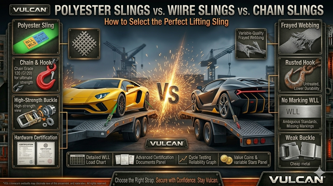Polyester Slings vs. Wire Rope Slings vs. Chain Slings: Which Lifting Sling Is Best?