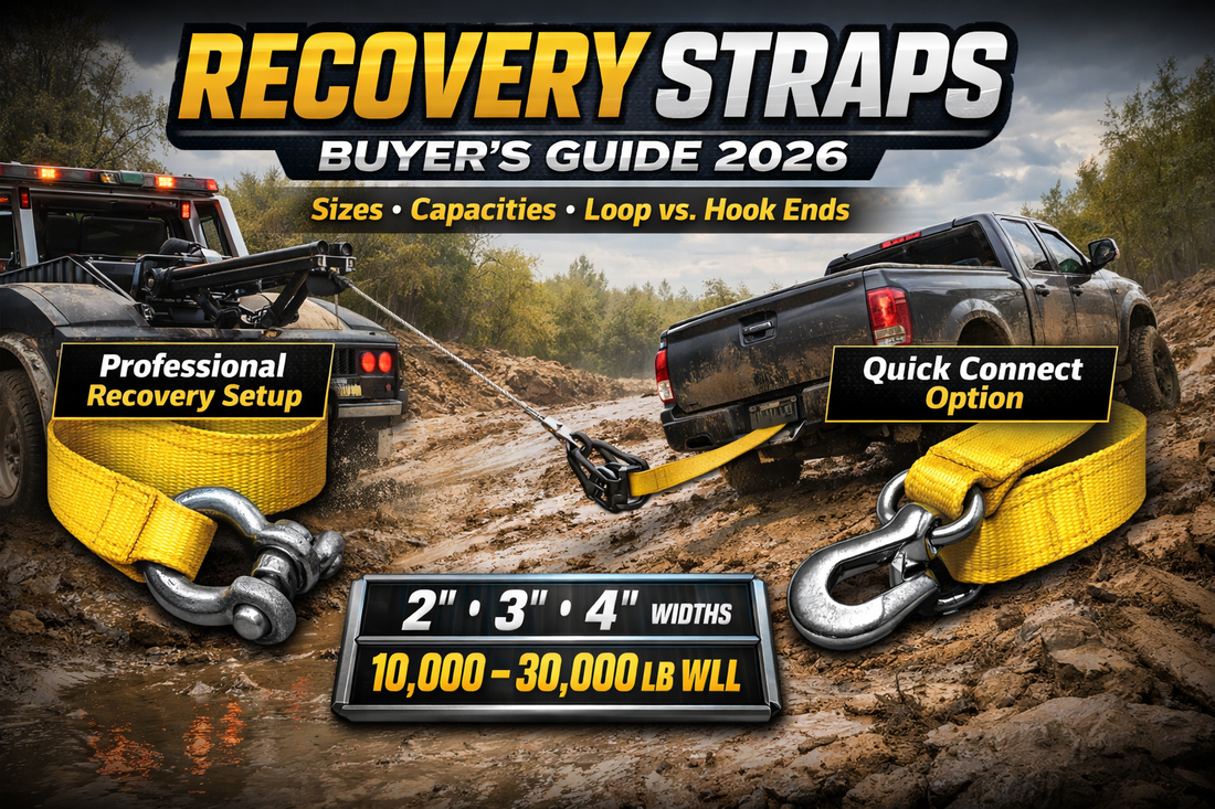 Recovery Straps Buyer's Guide: Sizes, Capacities, and Loop vs. Hook Ends