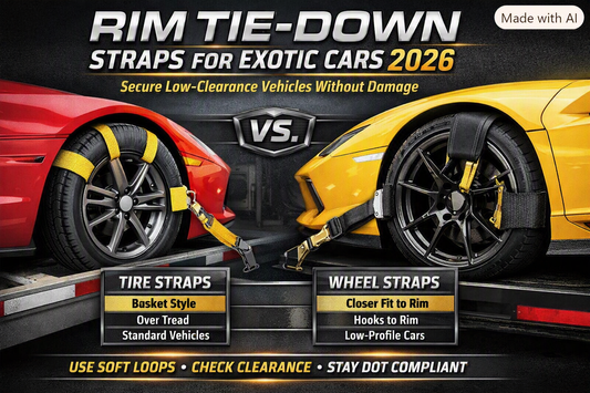 Rim Tie-Down Straps for Exotic Cars: How to Secure Low-Clearance Vehicles Without Damage