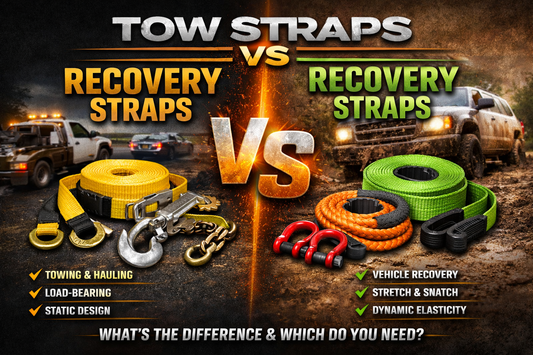 Tow Straps vs. Recovery Straps: What's the Difference and Which Do You Need?