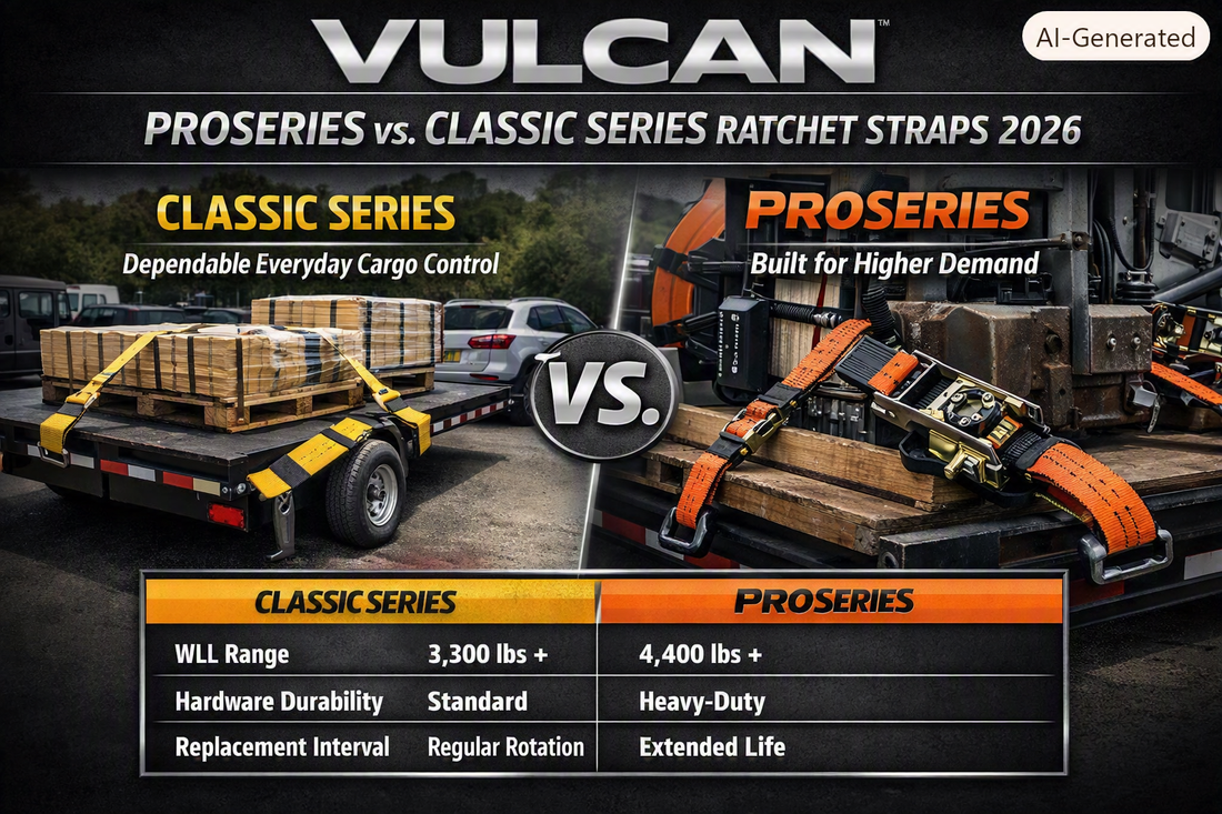 Vulcan ProSeries vs. Classic Series Ratchet Straps: Which Line Is Right for Your Operation?