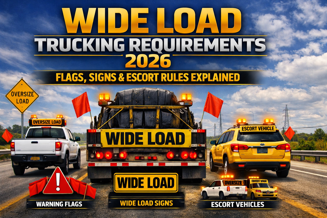 Wide Load Trucking Requirements 2026: Flags, Signs, and Escort Rules Explained