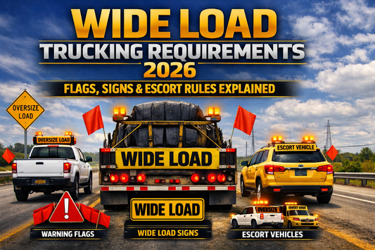 Wide Load Trucking Requirements 2026: Flags, Signs, and Escort Rules Explained
