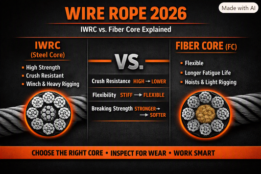 Wire Rope: IWRC vs. Fiber Core Explained for Towing and Rigging Applications