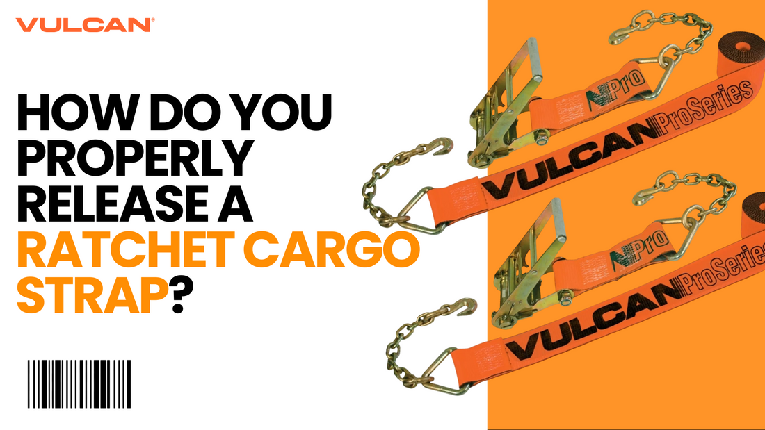 how do you properly release a ratchet cargo strap