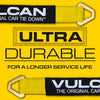 VULCAN Tie Down Axle Straps with Wear Pad - 4 Pack - Classic Yellow - 3,300 Pound Safe Working Load