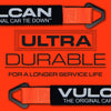 VULCAN Car Tie Down Axle Strap with Wear Pad - 2 Inch x 22 Inch - 4 Pack - PROSeries - 3,300 Pound Safe Working Load