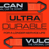 VULCAN Car Tie Down Axle Strap with Wear Pad - 2 Inch x 36 Inch - 4 Pack - PROSeries - 3,300 Pound Safe Working Load