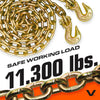 VULCAN Chain and Binder Kit - Grade 70 - 1/2 Inch x 10 Foot - 9,200 Pound Safe Working Load