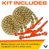 VULCAN Chain and Load Binder Kit - Grade 70 - 5/16 Inch x 10 Foot - 4,700 Pound Safe Working Load