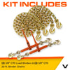 VULCAN Chain and Binder Kit - Grade 70 - 3/8 Inch x 20 Foot - 6600 Pound Safe Working Load