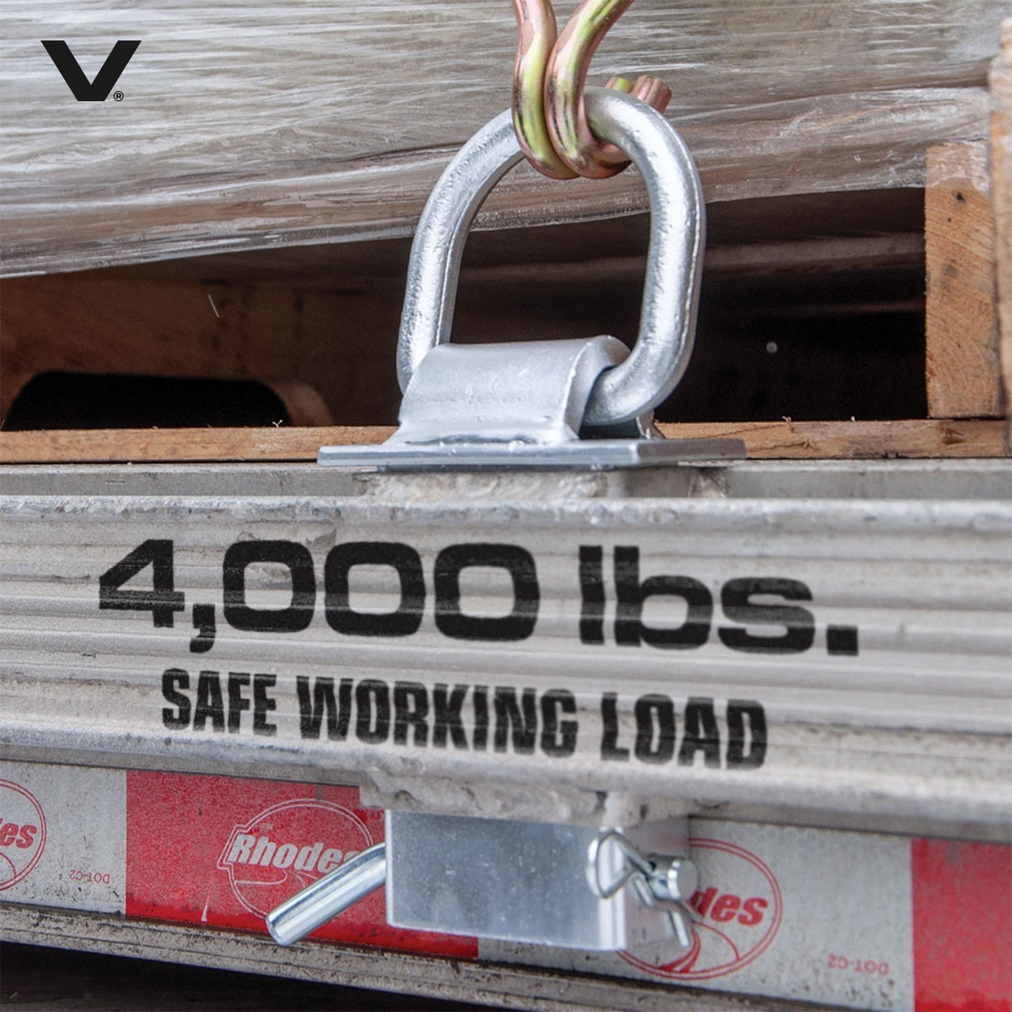 VULCAN Silver Stake Pocket D-Ring Assembly - 4 Pack