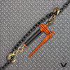 VULCAN Folding Handle Load Binder (Two Pack) with Grab Hook/Slip Hook - Ratchet Style - 6,600 Pound Safe Working Load (Works with 5/16 Inch or 3/8 Inch Grade 70 and Grade 80 Chain) - 2 Pack