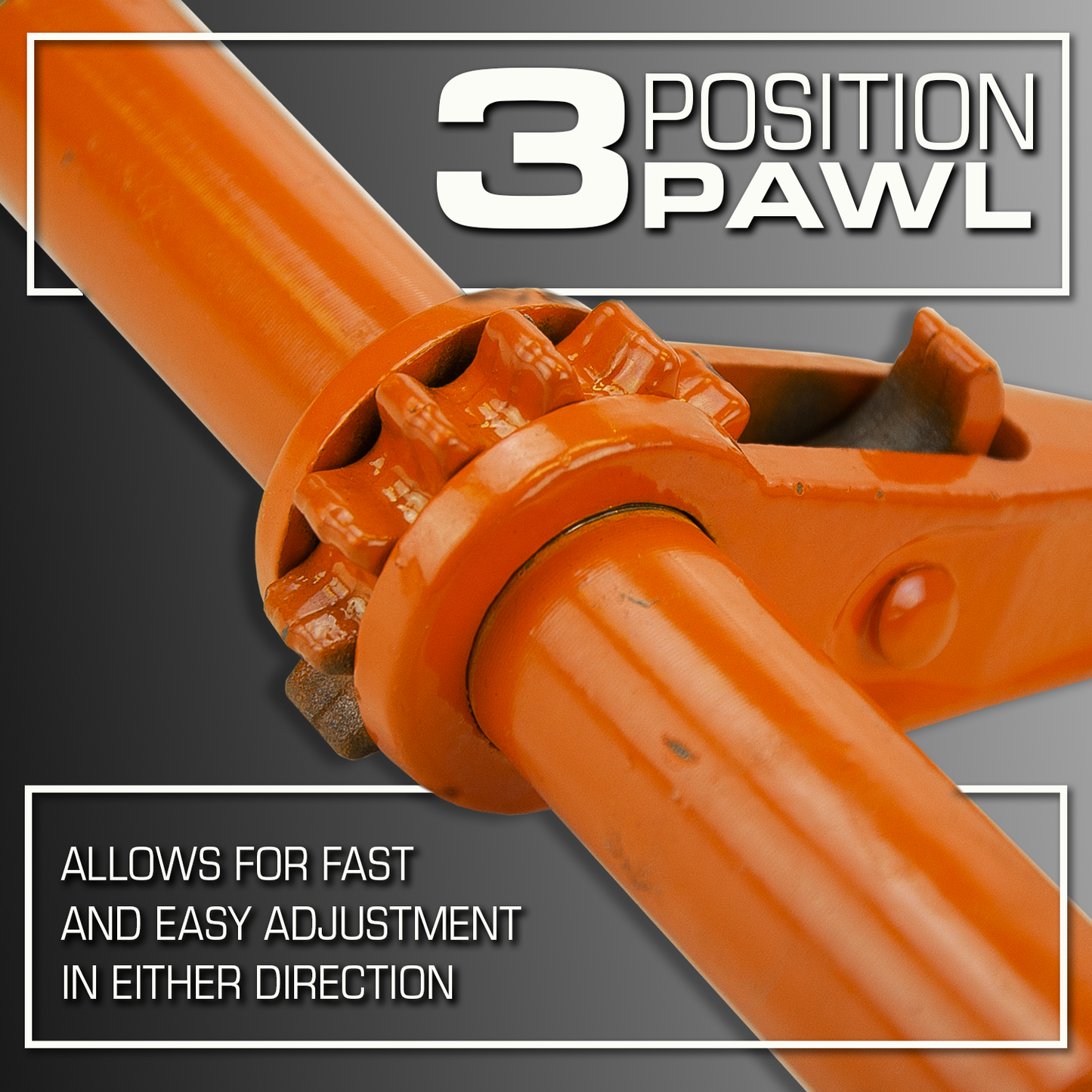 VULCAN Ratchet Style Load Binder with 2 Grab Hooks - 9,200 Pound Safe Working Load (For 3/8 Inch Grade 70 - 80 & 100 or 1/2 Inch Grade 43 Chain)