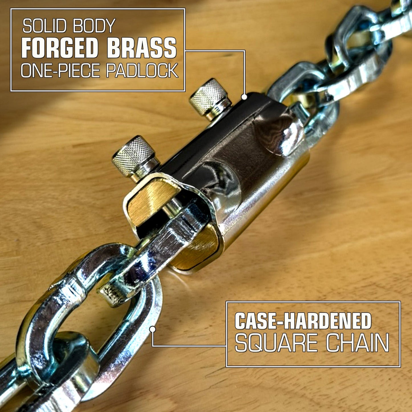 VULCAN Case Hardened Padlock For 3/8" Chain