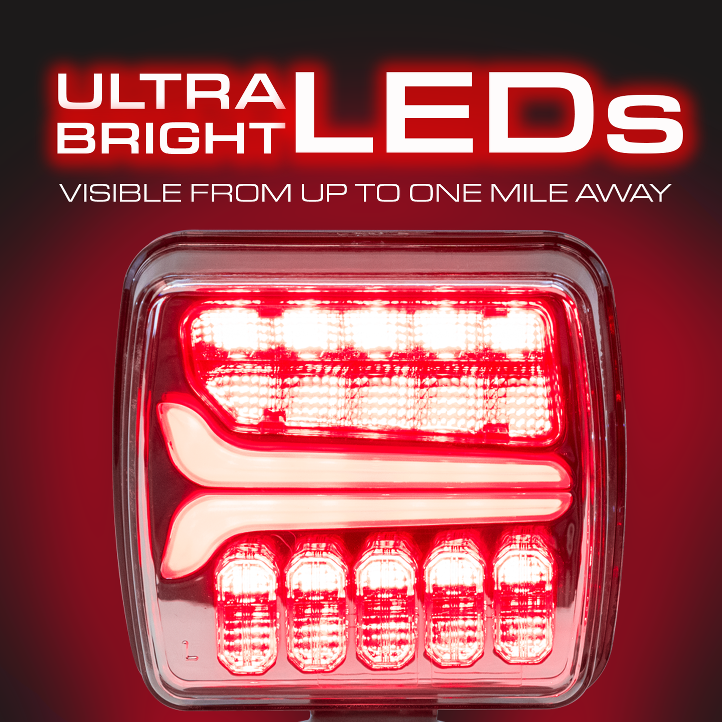 VULCAN Wireless LED Towing and Trailer Light Kit For Trucks, Trailers, RVs, SUVs, and Boats