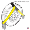 VULCAN Wheel Dolly Tire Harness - Flat Snap Hook - 84 Inch - Silver Series - 1,665 Pound Safe Working Load