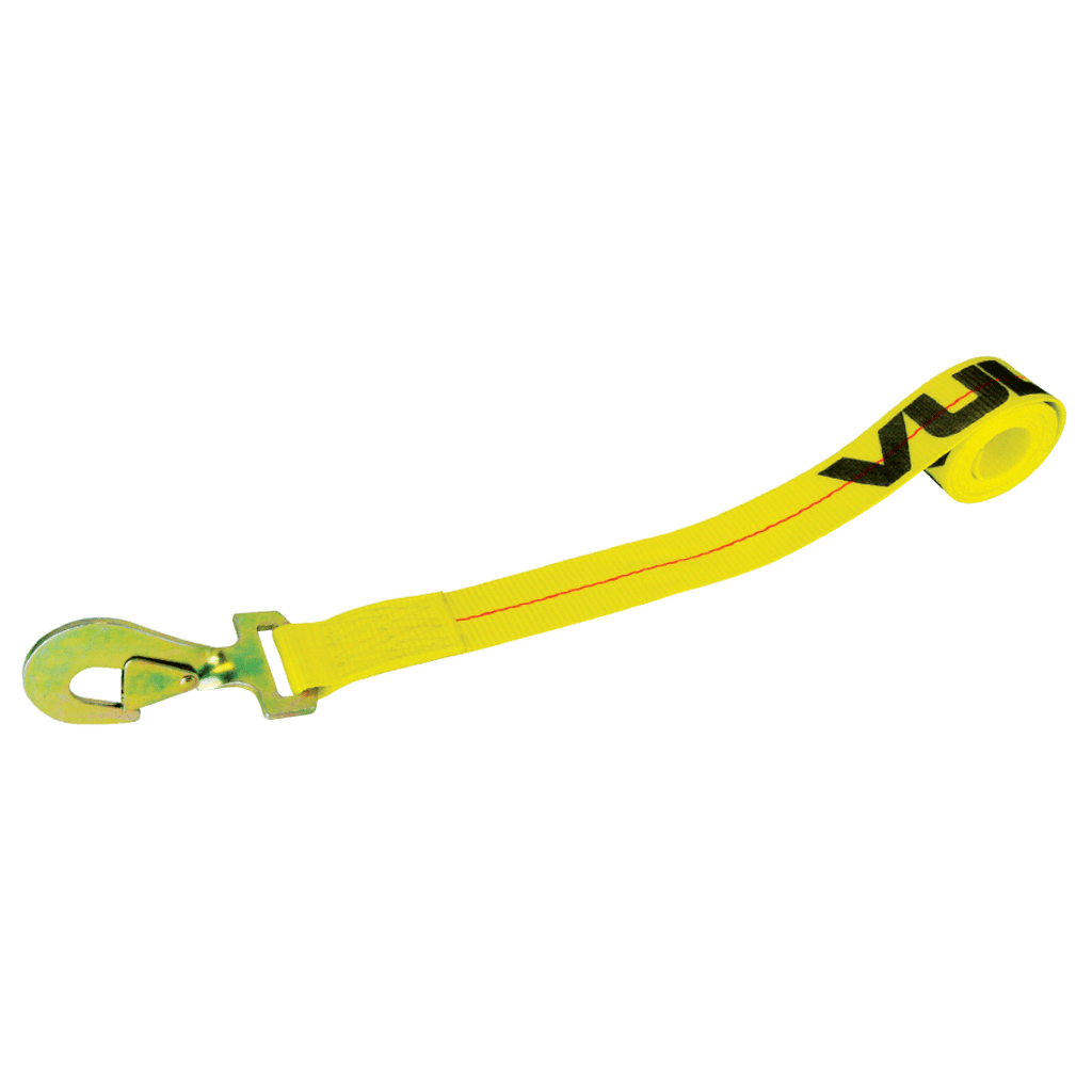 VULCAN Wheel Dolly Tire Harness - Twisted Snap Hook - 84 Inch - Classic Yellow - 3,300 Pound Safe Working Load