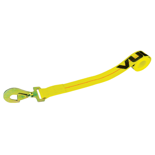 VULCAN Wheel Dolly Tire Harness - Twisted Snap Hook - 84 Inch - Classic Yellow - 3,300 Pound Safe Working Load