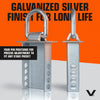 VULCAN Snap Hook Vehicle Tie Down Kits with Heavy Duty Stake Pocket D Rings - Lasso Style - High-Viz