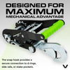 VULCAN Snap Hook Vehicle Tie Down Kits with Heavy Duty Stake Pocket D Rings - Lasso Style - High-Viz