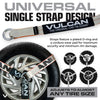 VULCAN Snap Hook Tie Down Kits with Heavy Duty Stake Pocket D Rings - Lasso Style - Silver Series