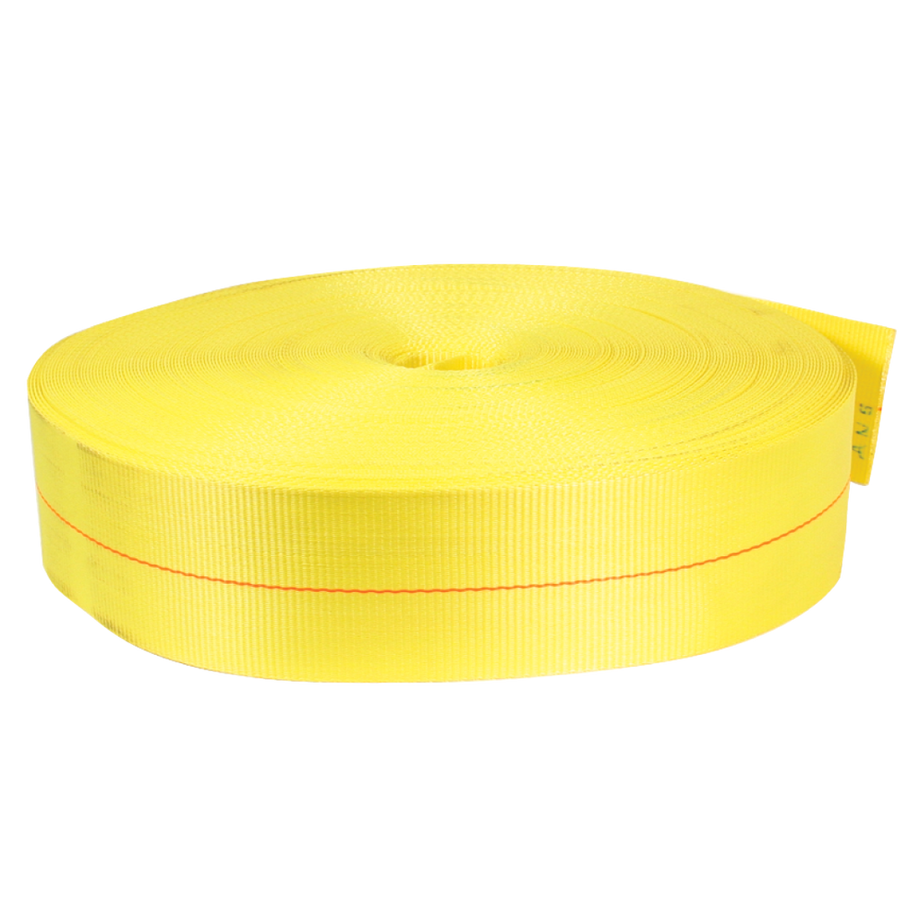 VULCAN Tie Down Webbing - Yellow - 4 Inch x 1 Foot
