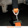 VULCAN Car Tie Down Axle Strap with Wear Pad - 3-Ply Stiff - 3,300 Pound Safe Working Load