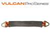 VULCAN Car Tie Down Axle Strap with Wear Pad - 3-Ply Stiff - 2 Inch x 22 Inch -  PROSeries - 3,300 Pound Safe Working Load