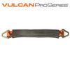 VULCAN Car Tie Down Axle Strap with Wear Pad - 3-Ply Stiff - 3,300 Pound Safe Working Load