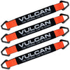 VULCAN Car Tie Down Axle Strap with Wear Pad - 2 Inch x 22 Inch - 4 Pack - PROSeries - 3,300 Pound Safe Working Load