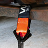 VULCAN Car Tie Down Axle Strap with Wear Pad - 2 Inch x 22 Inch - 4 Pack - PROSeries - 3,300 Pound Safe Working Load