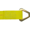VULCAN Car Tie Down Axle Strap with Wear Pad - 3-Ply Stiff - 3,300 Pound Safe Working Load