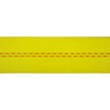 VULCAN Car Tie Down Axle Strap with Wear Pad - 3-Ply Stiff - 2 Inch x 22 Inch - Classic Yellow - 3,300 Pound Safe Working Load