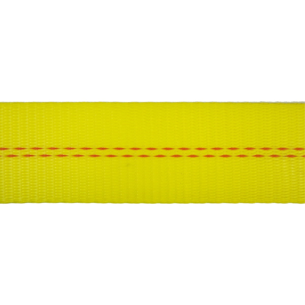 VULCAN Car Tie Down Axle Strap with Wear Pad - 3-Ply Stiff - 2 Inch x 22 Inch - Classic Yellow - 3,300 Pound Safe Working Load